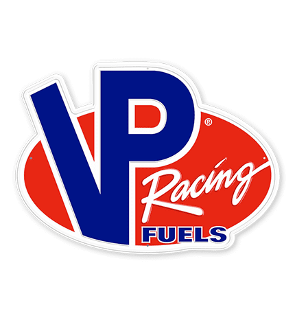 VP Racing Fuels logo on black background.